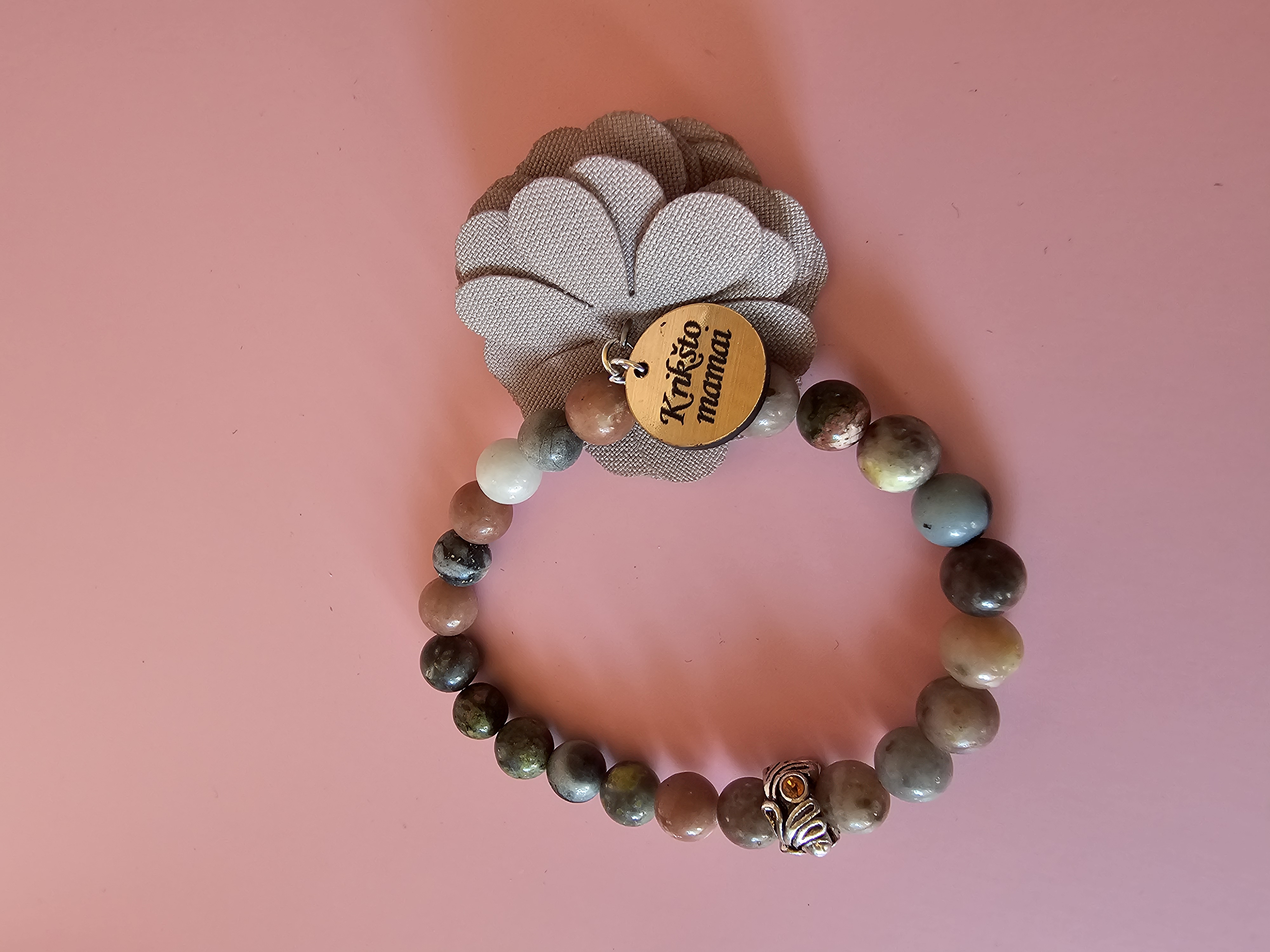 Apyrankė su užrašu „Krikšto mama“