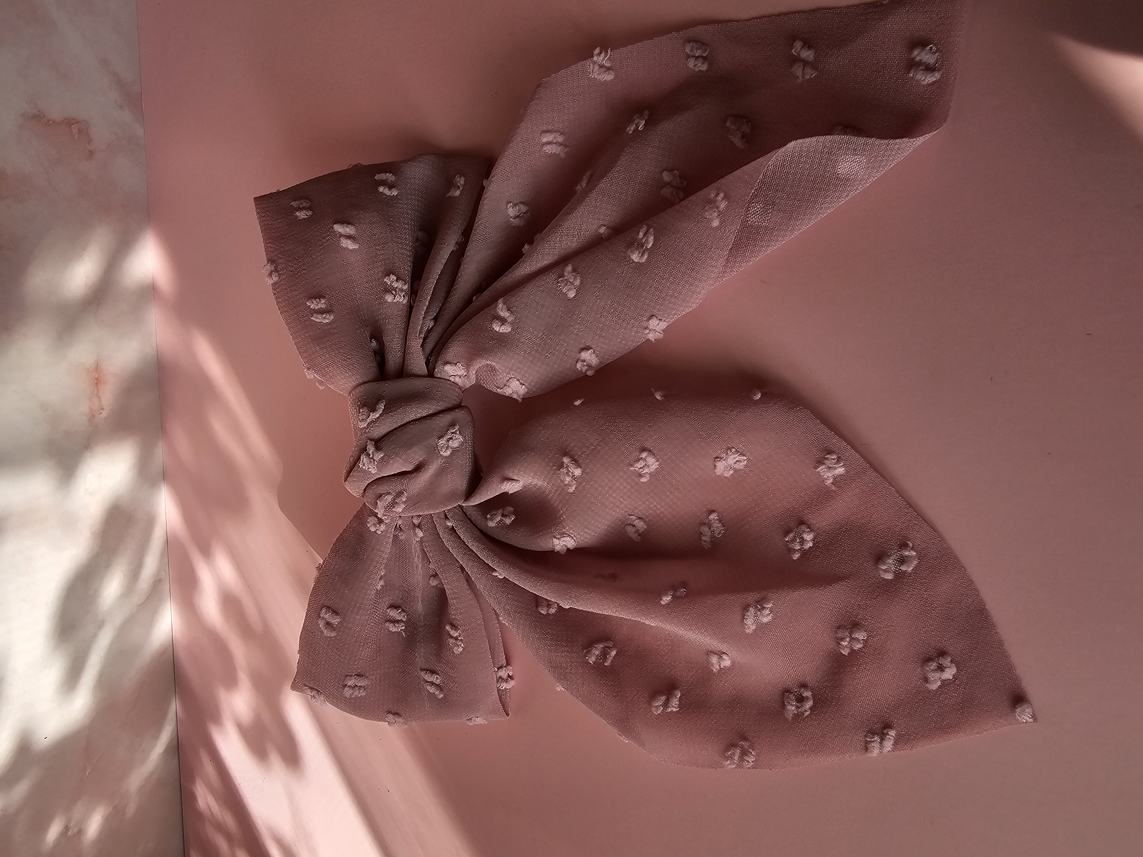 Plaukų segtukas kaspinas - rožinis lengvumas