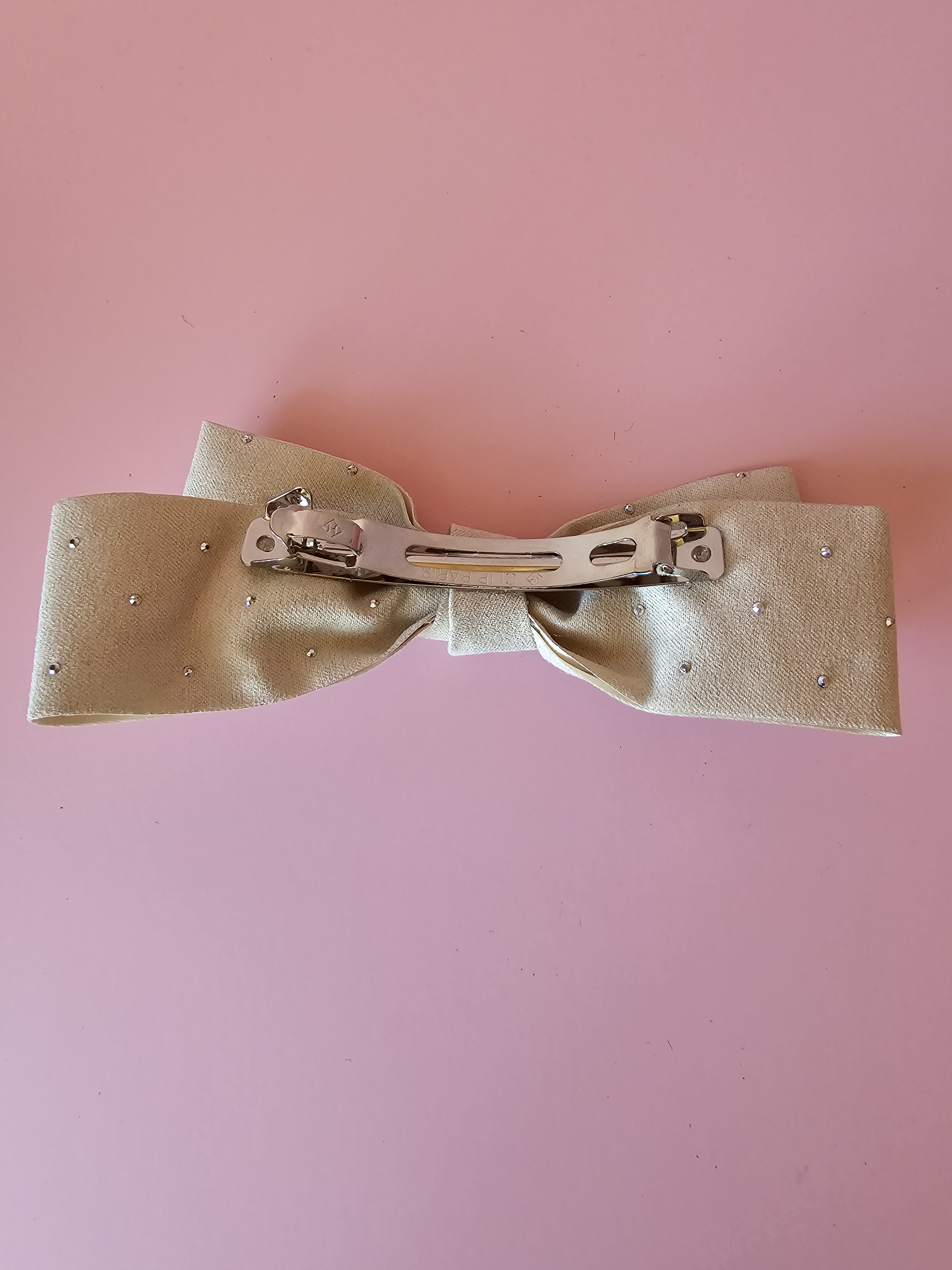 Plaukų segtukas kaspinas - šviesus blizgutis