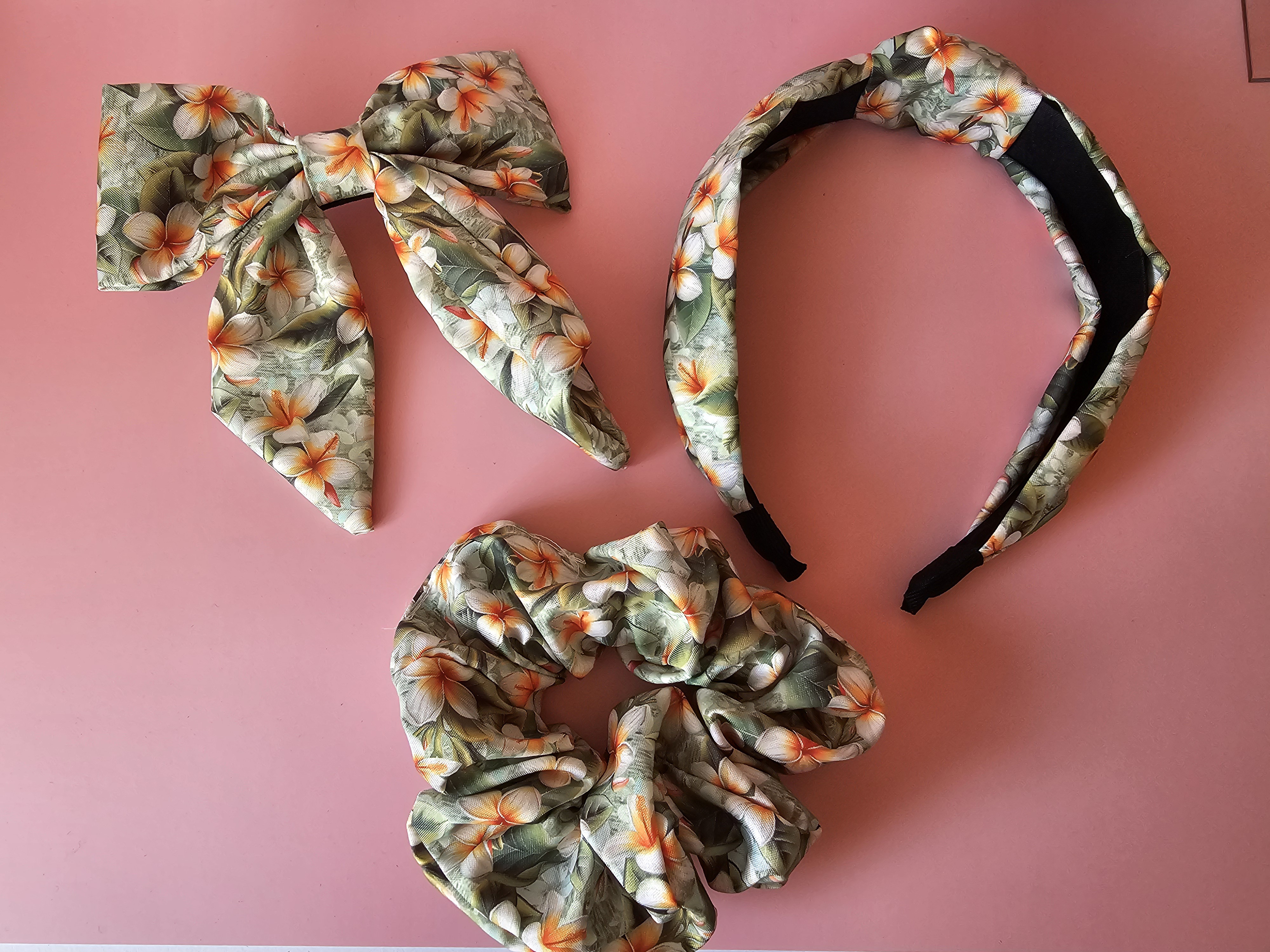 Komplektas plaukams - vasaros gėlės