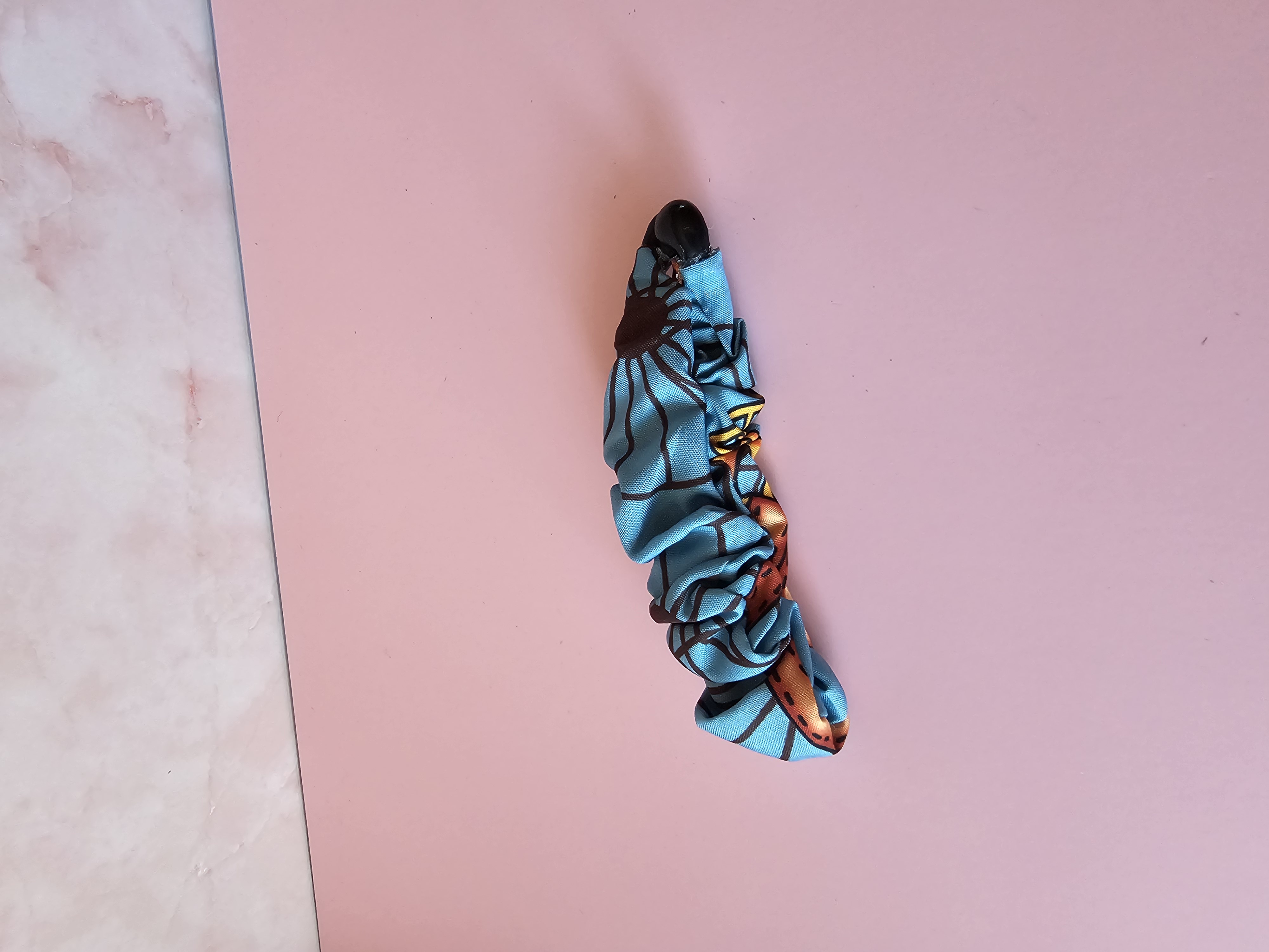 Plaukų segtukas - mėlynas vintažo žiogelis