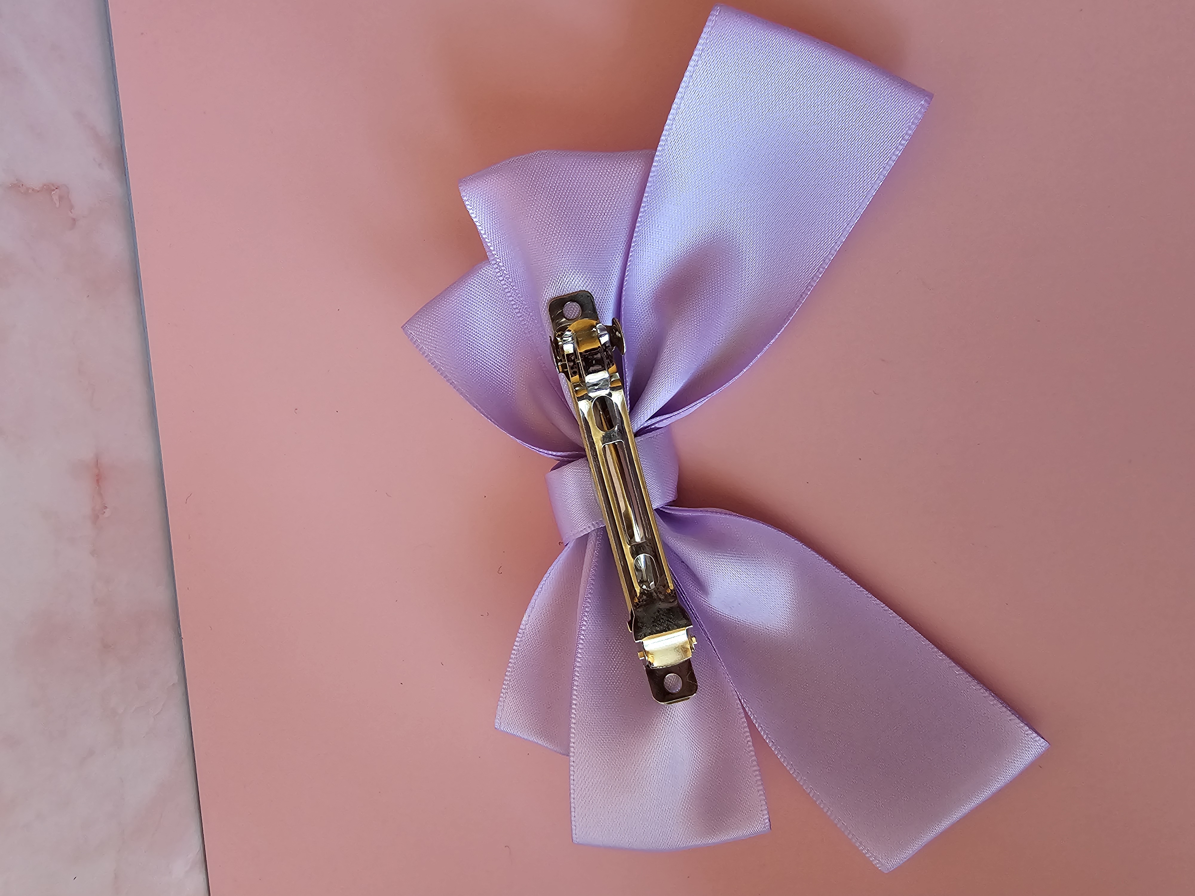 Plaukų segtukas kaspinas - vidutinis alyvis