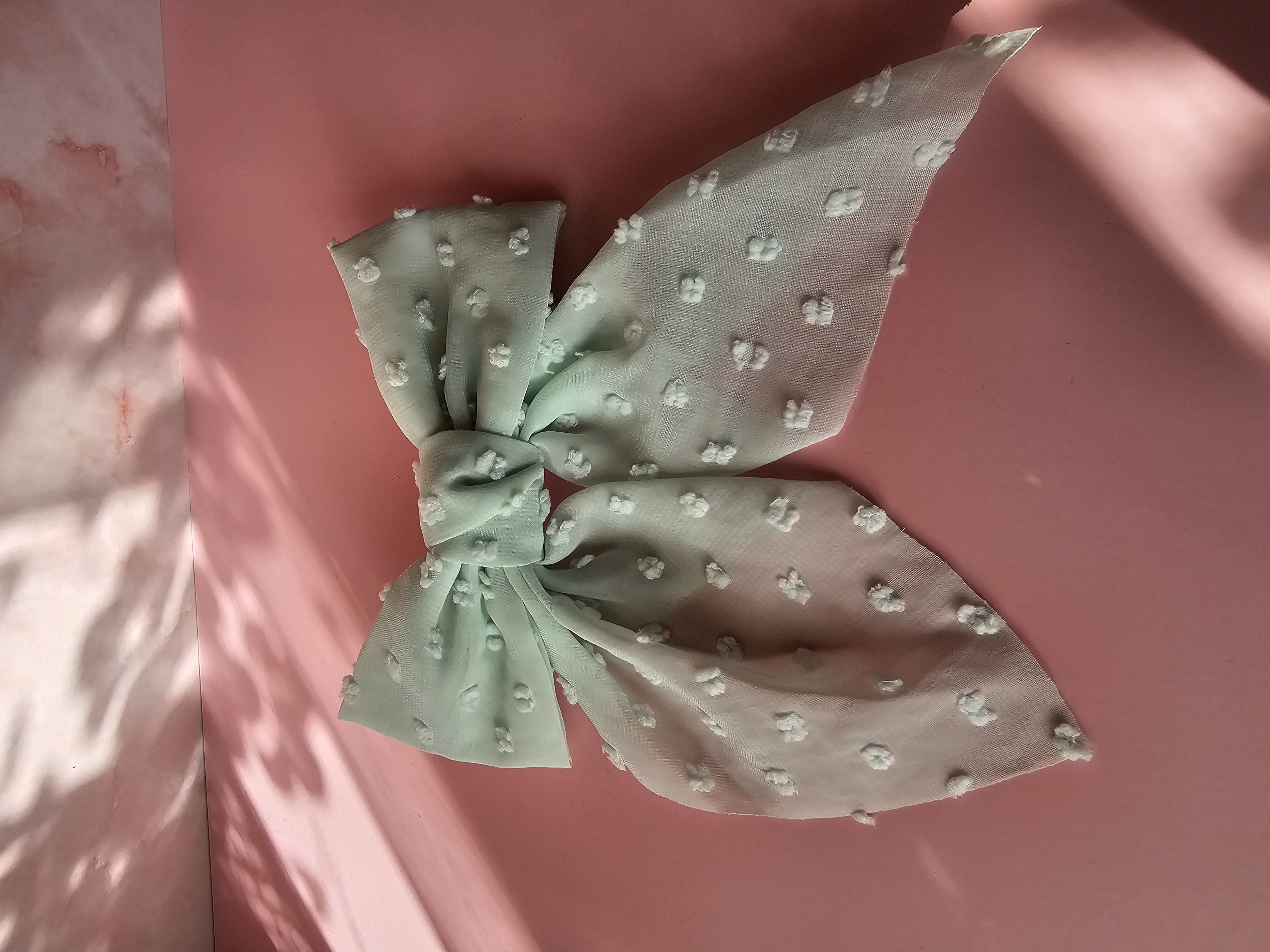 Plaukų segtukas kaspinas - mėta