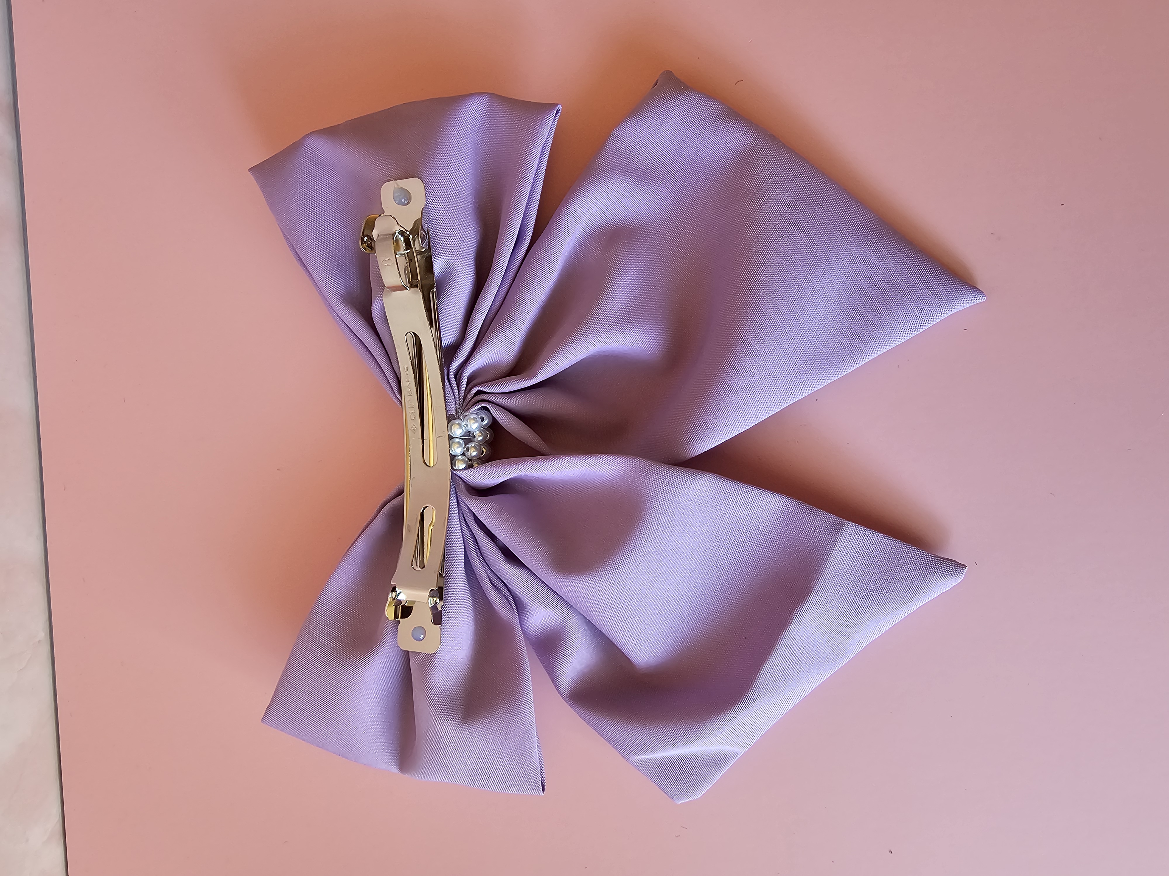 Plaukų segtukas kaspinas - puošnus violetinis