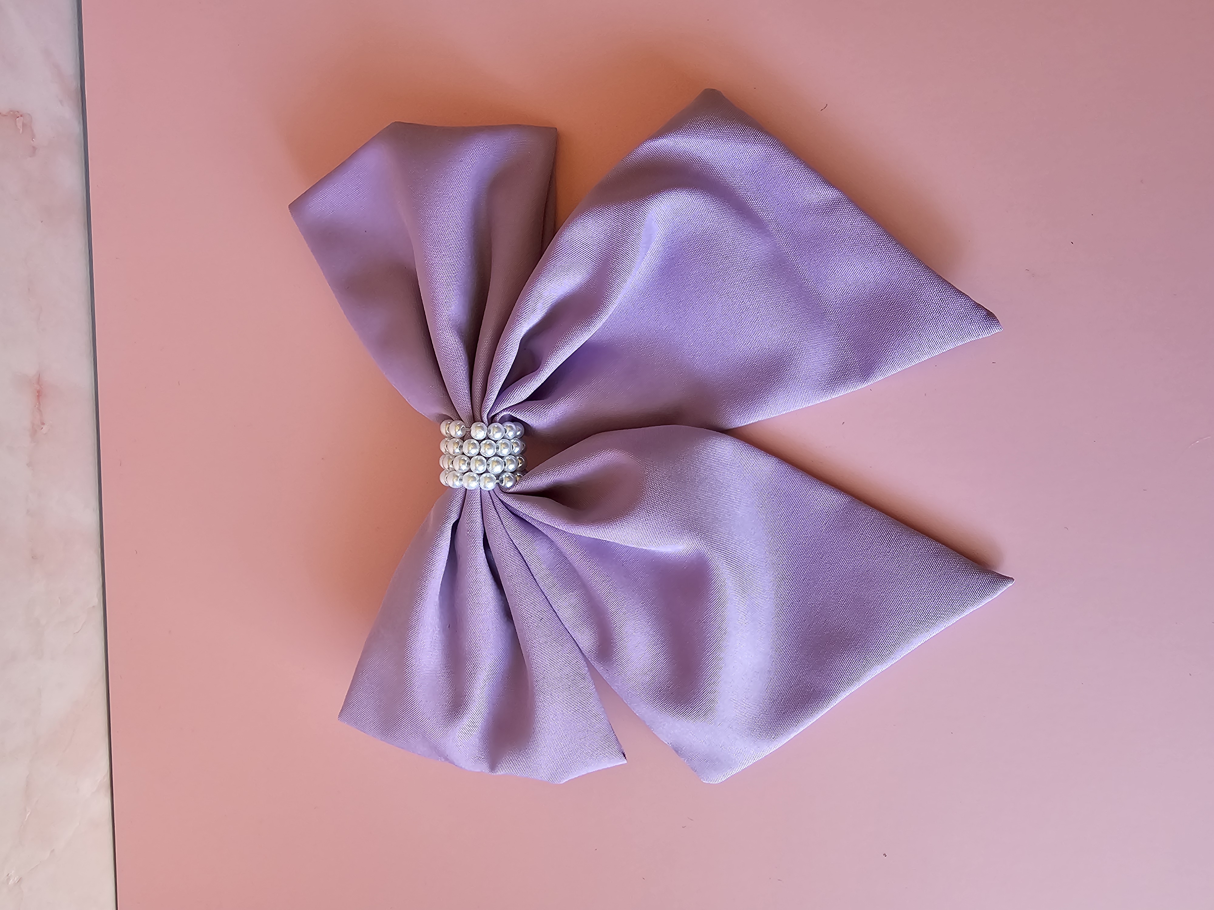 Plaukų segtukas kaspinas - puošnus violetinis