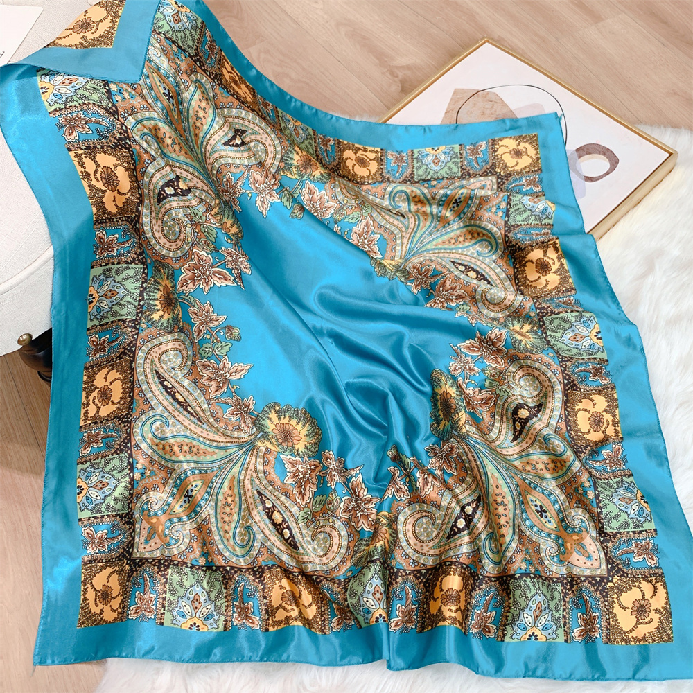 Oversized Designer Satin Scarf