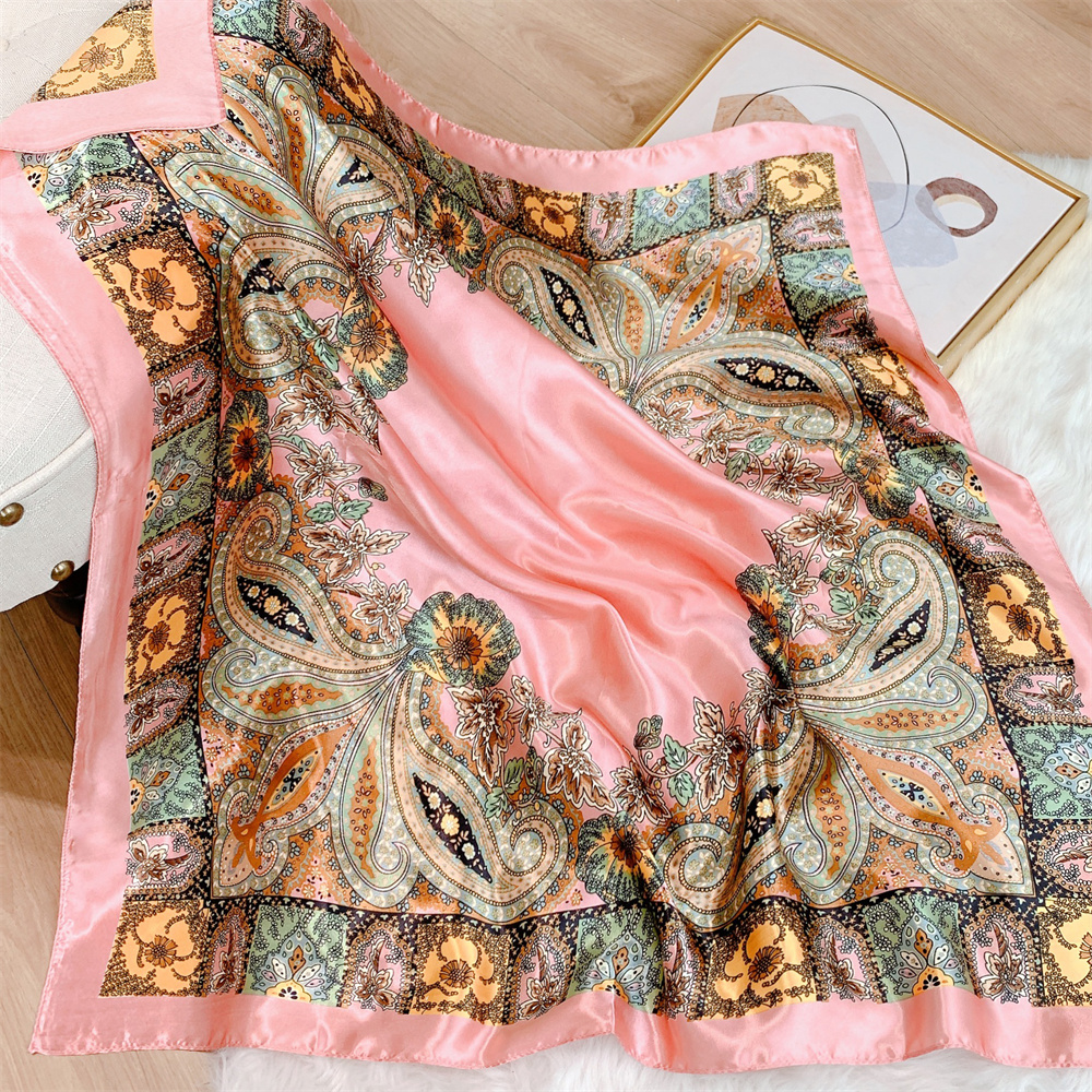 Oversized Designer Satin Scarf