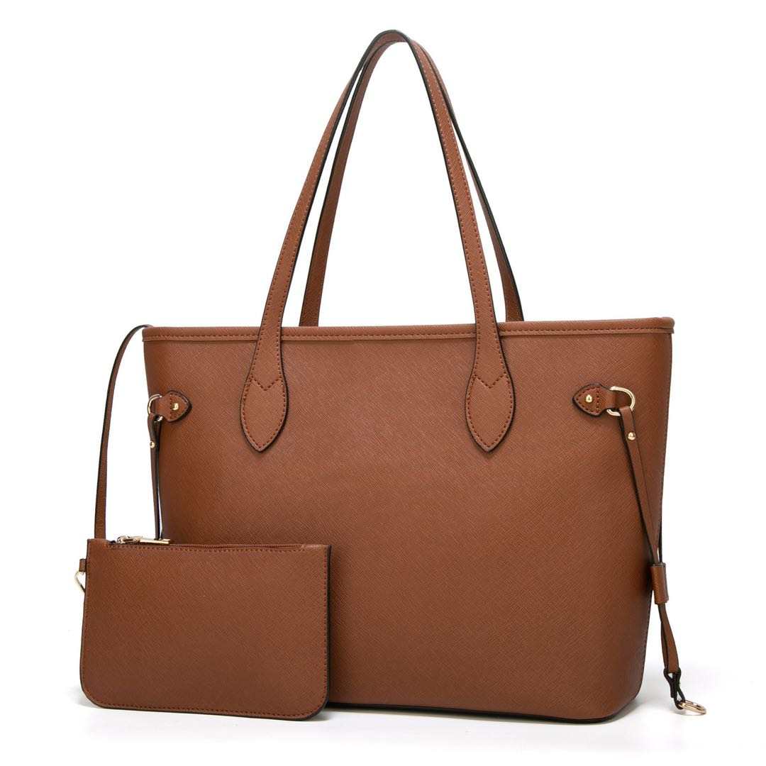 Leather Tote w/pouch