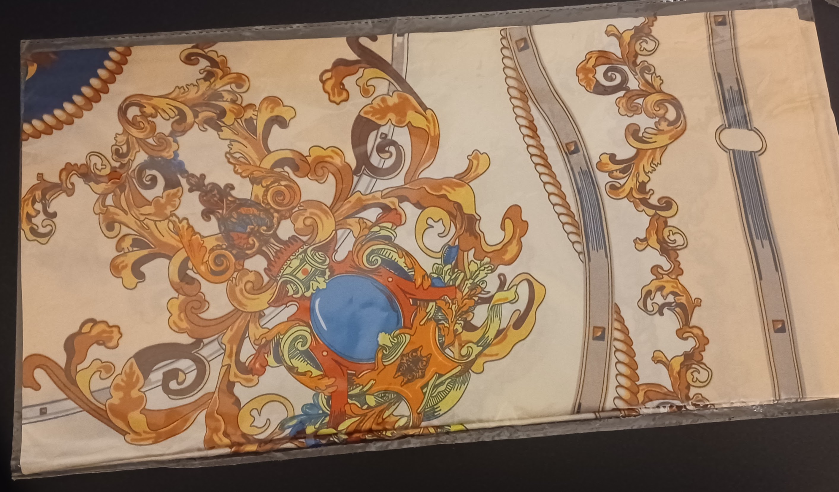 Oversized Designer Satin Scarf