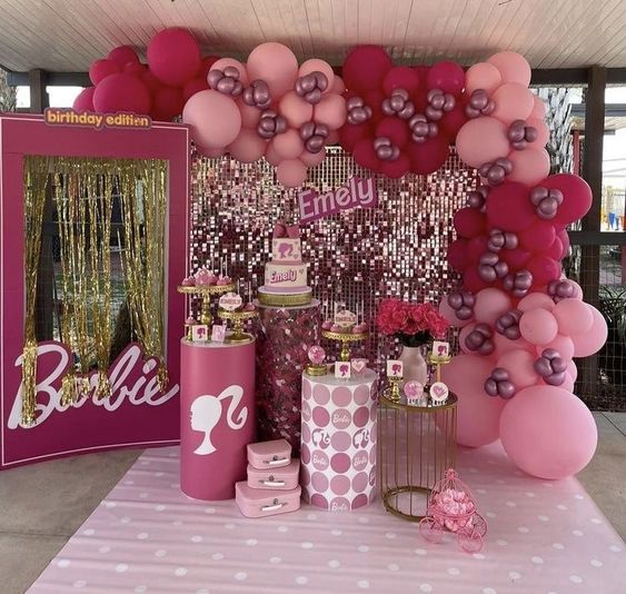 BARBIE THEME DECORATION🎈💗
