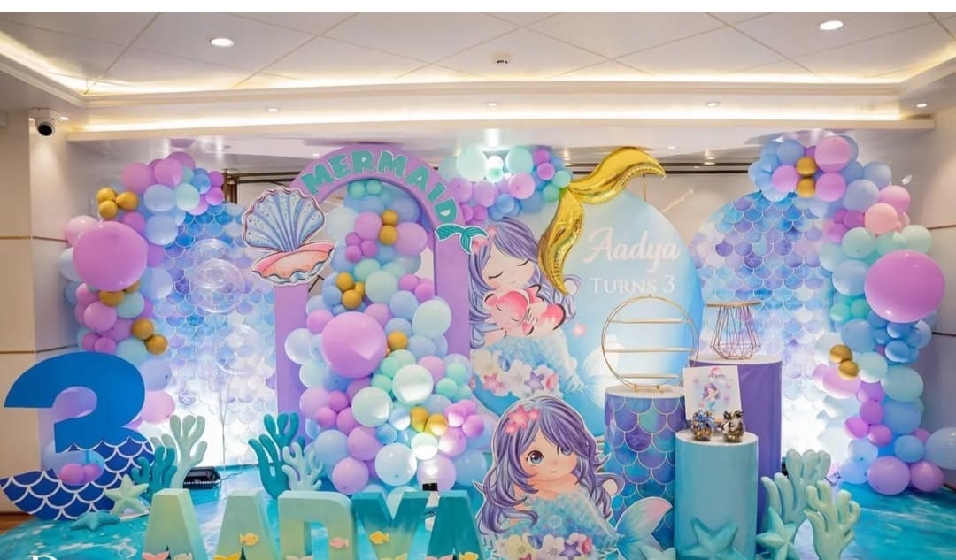 Mermaid Theme Decoration💙🌊