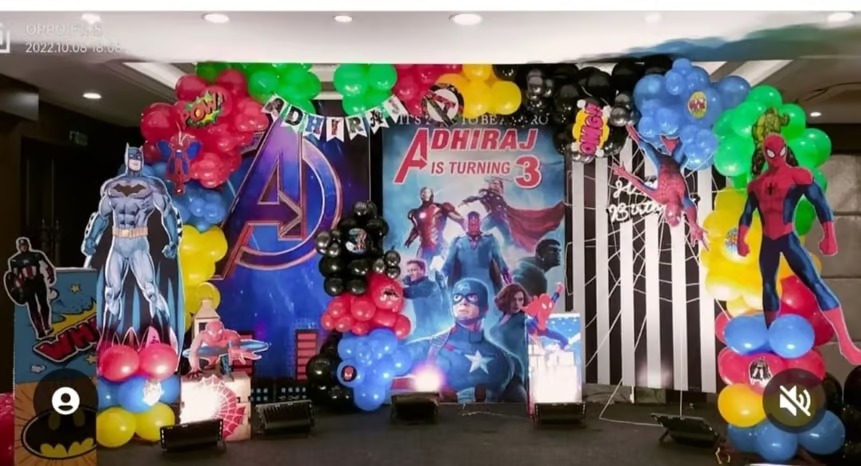 Marvel theme decoaration