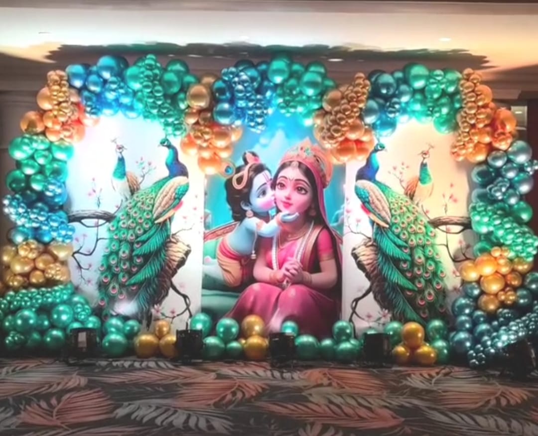  "Krishna Bliss: Birthday Decorations"