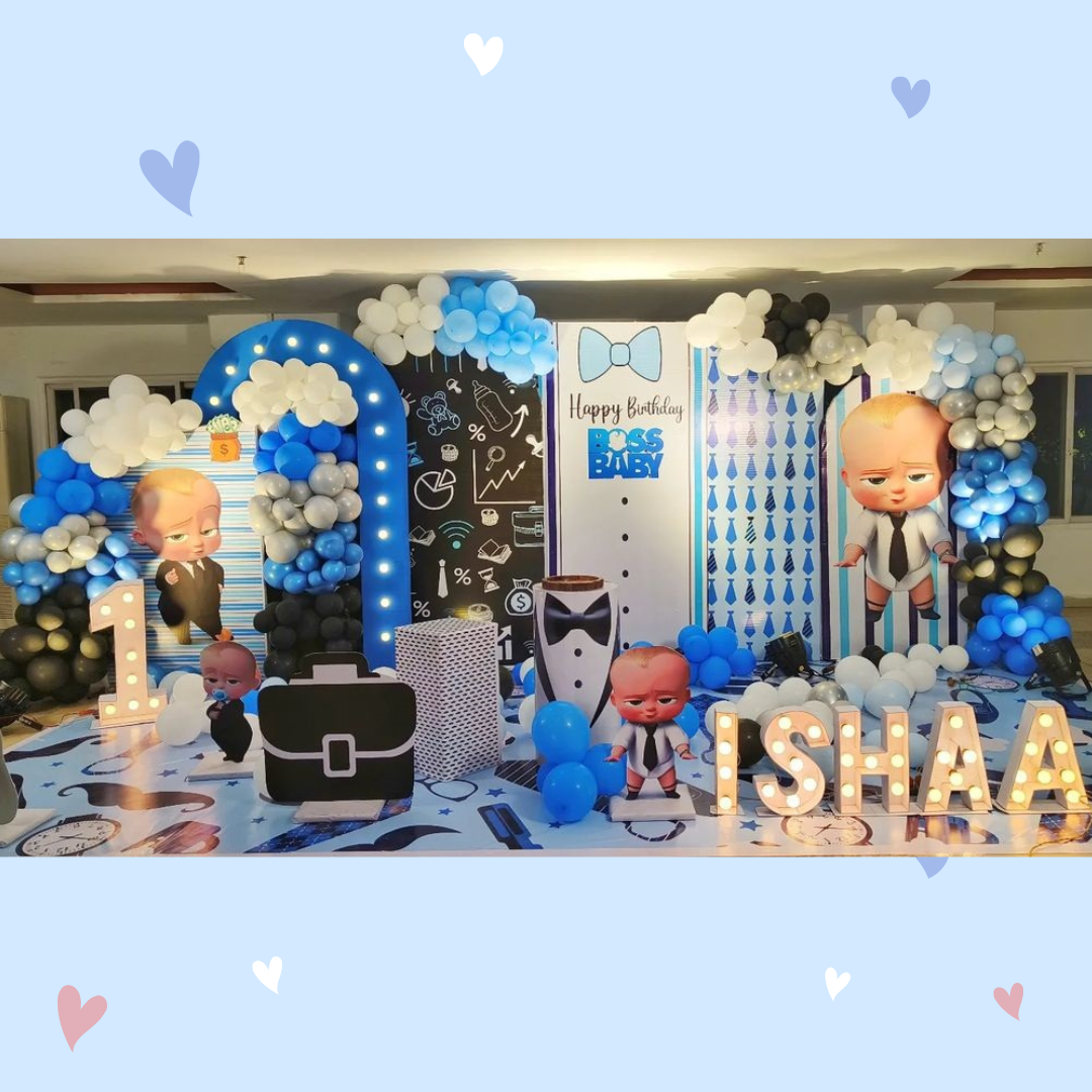 "Boss Baby Dreams: Trendy Party Decorations for your Mini CEO"