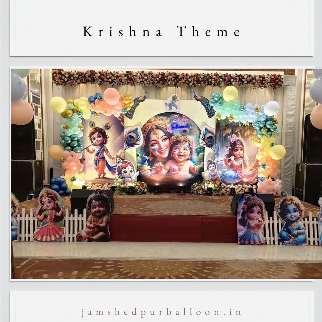 Krishna Theme Decoration – Divine & Beautiful Celebration