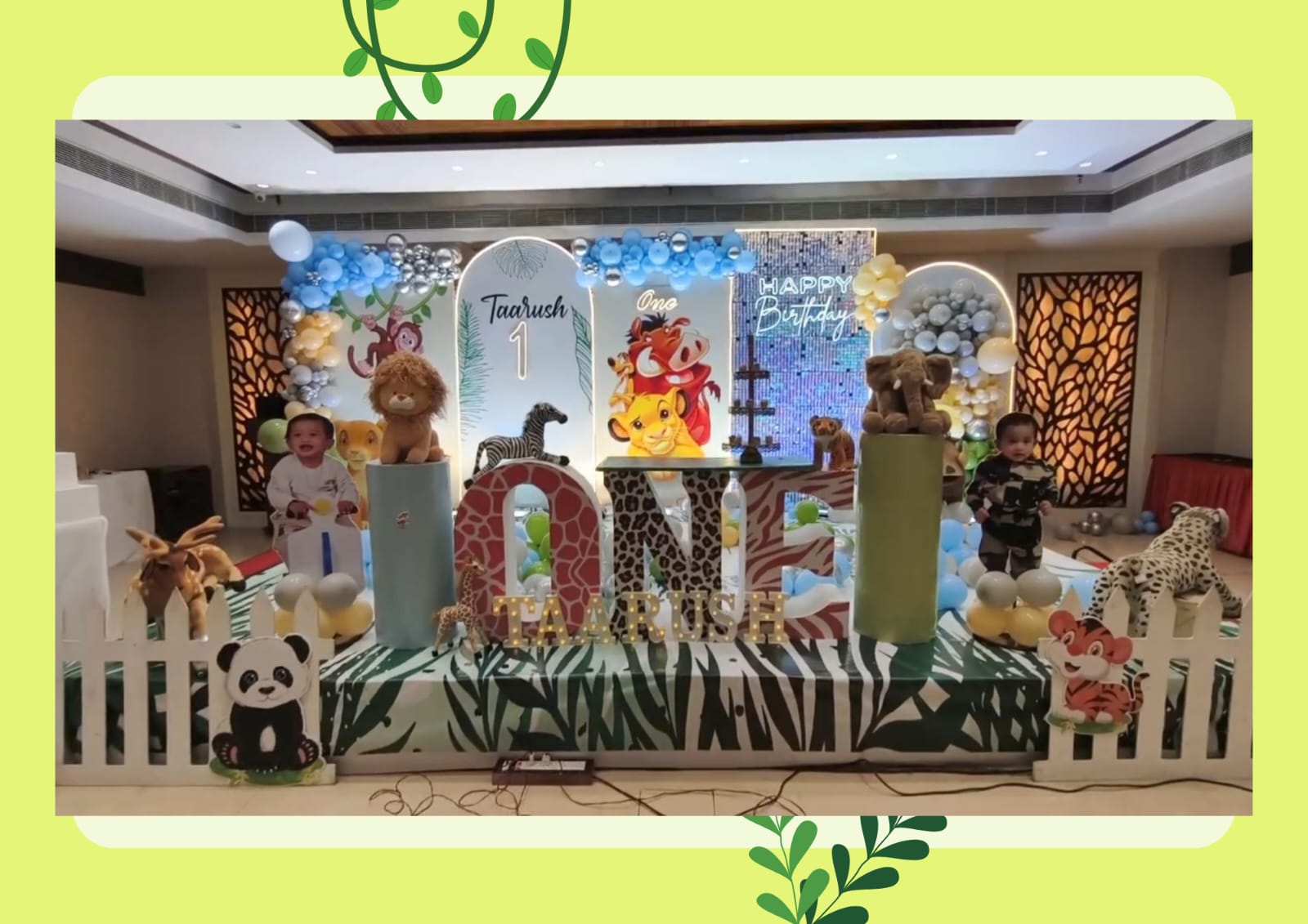  "Jungle Jam: Birthday Decor Delights"