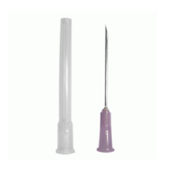 Box of 100pcs. 18G Sterile needle. Individually wrapped. Medical Grade.