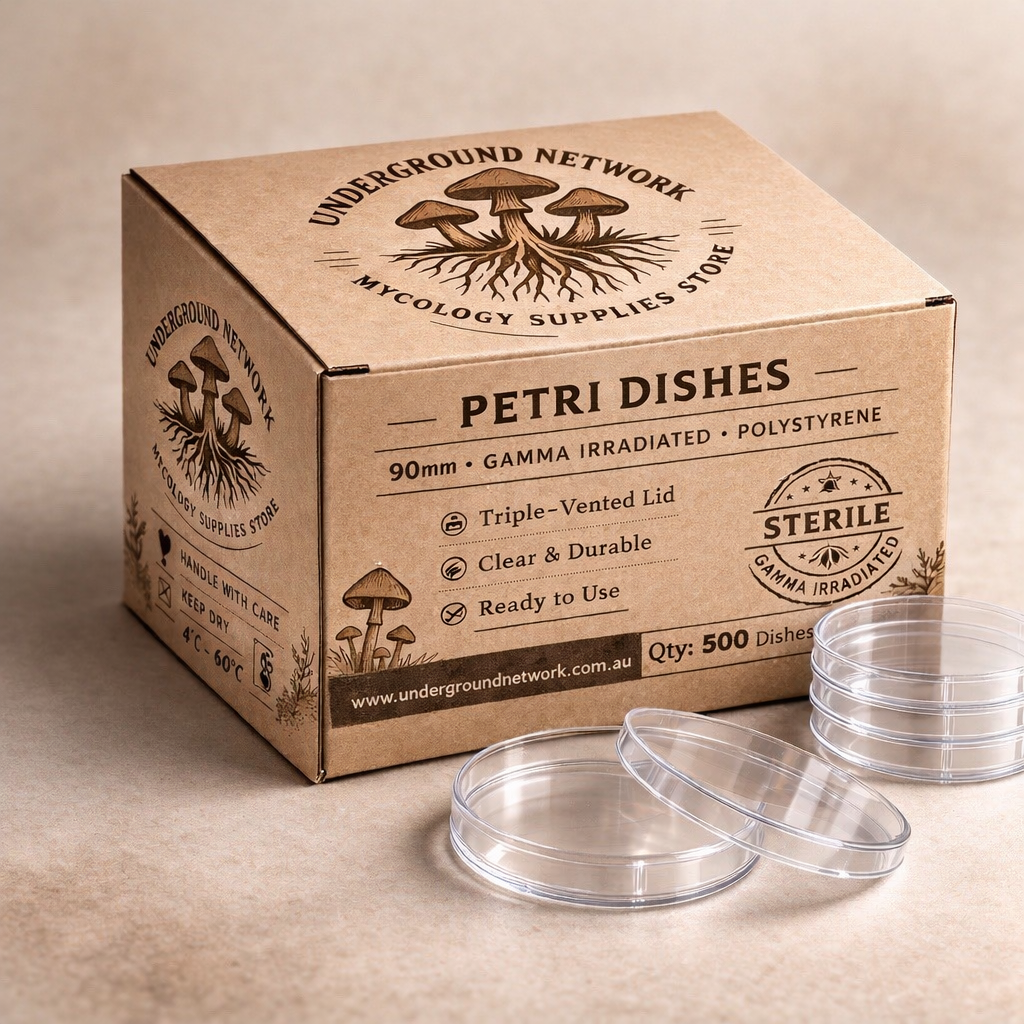 500/carton Gamma Sterile 90 x 15mm, Petri Dish, 10 Pack