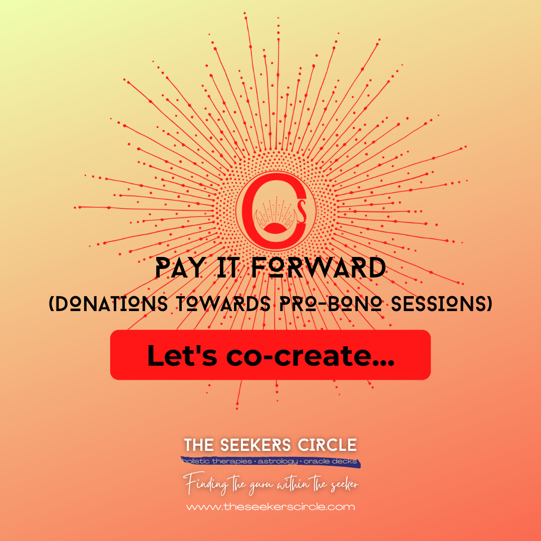 Pay It Forward (donations for pro-bono sessions)