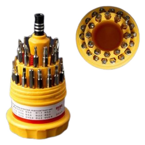 BUFFER® Orta 31 Parça Hassas Tornavida Bits Uç Seti Yumurta Tornavida