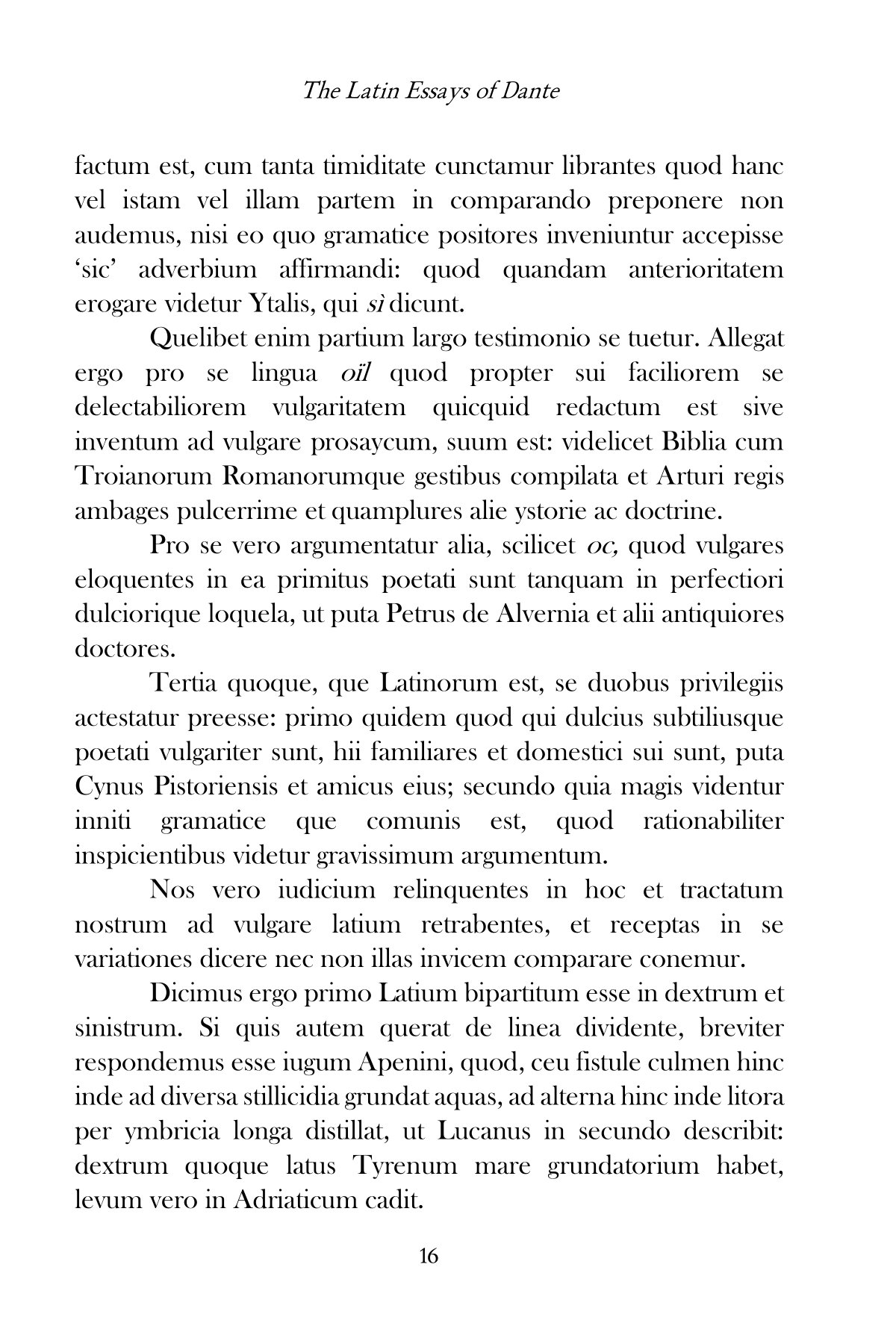 Dante's Latin Essays