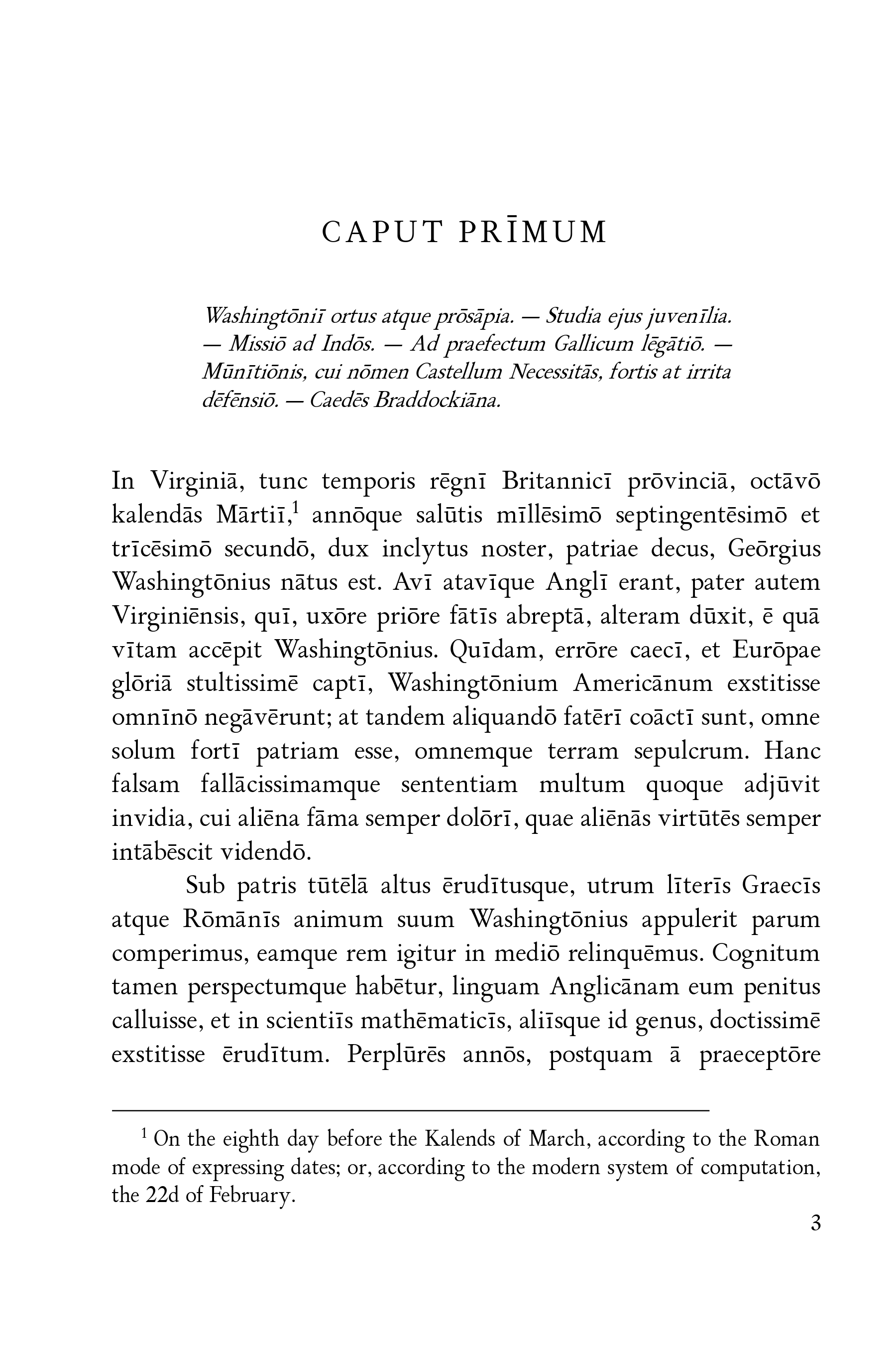 Washingtonii Vita
