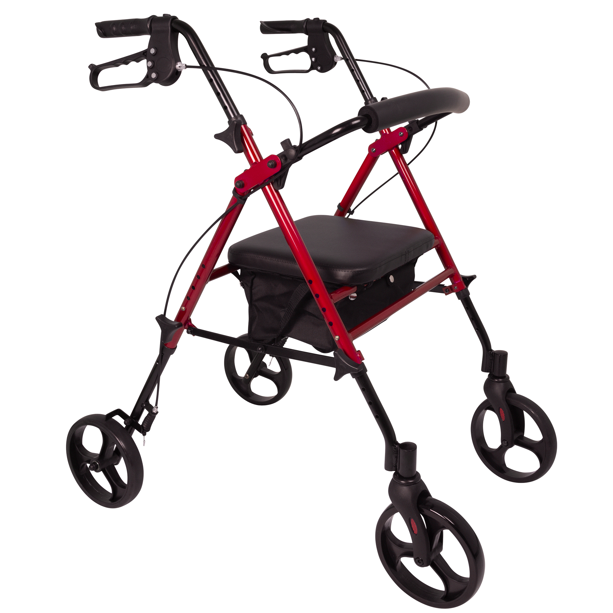Deluxe Height Adjustable Aluminum Rollator