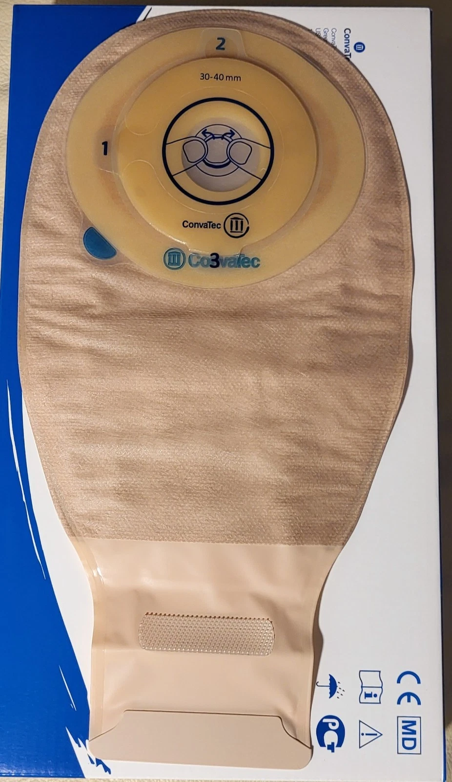 ConvaTec Esteem+ One-Piece Drainable Opaque Ostomy Pouch w/ Moldable Barrier (10/bx)