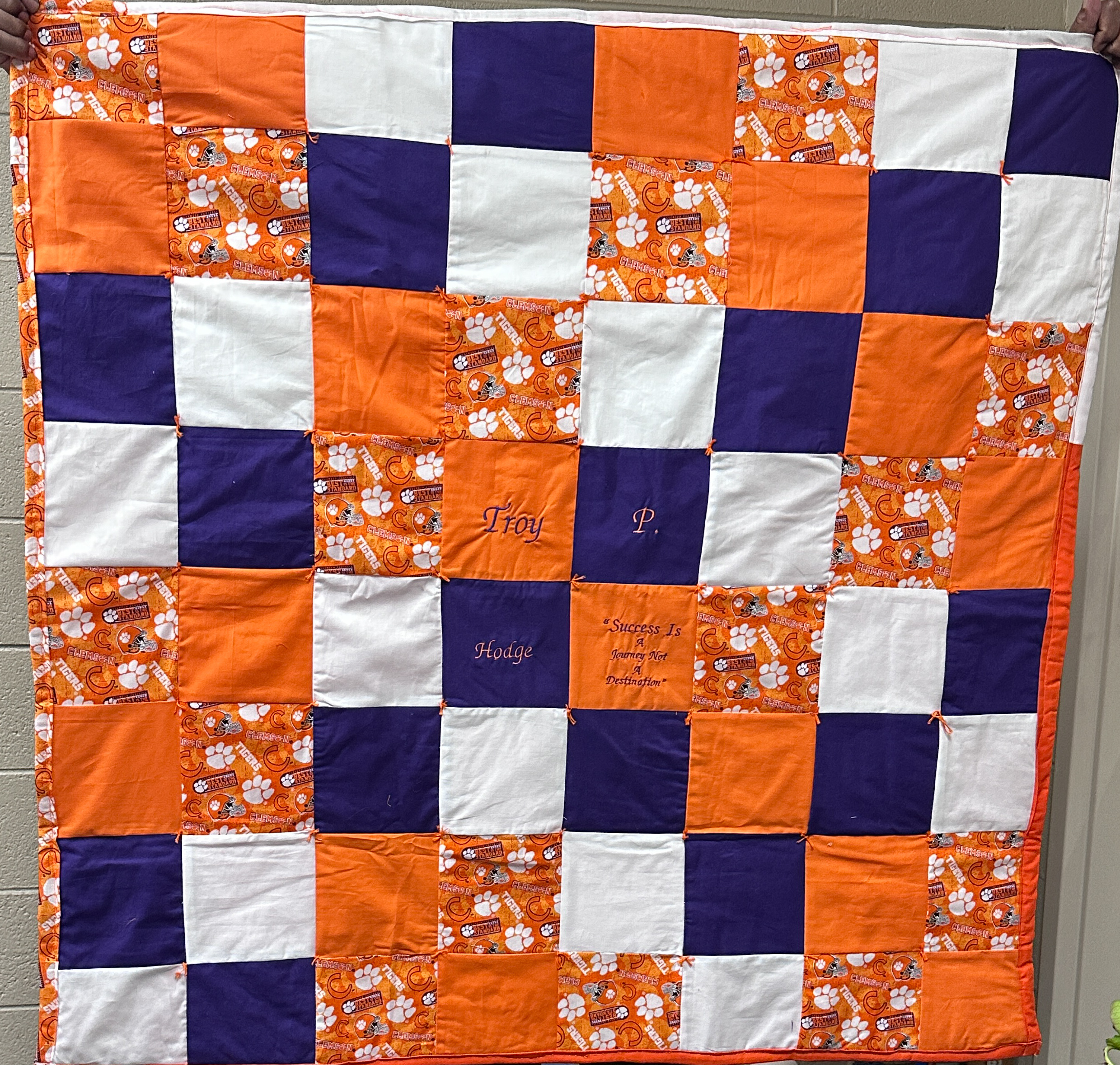 Clemson Quilt (EmbrodierySaying)
