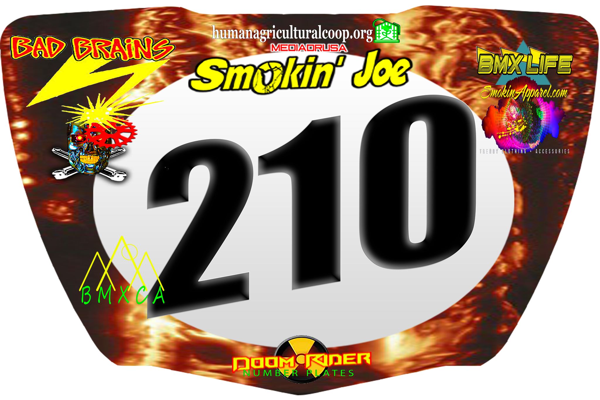 Custom BMX Number Plates