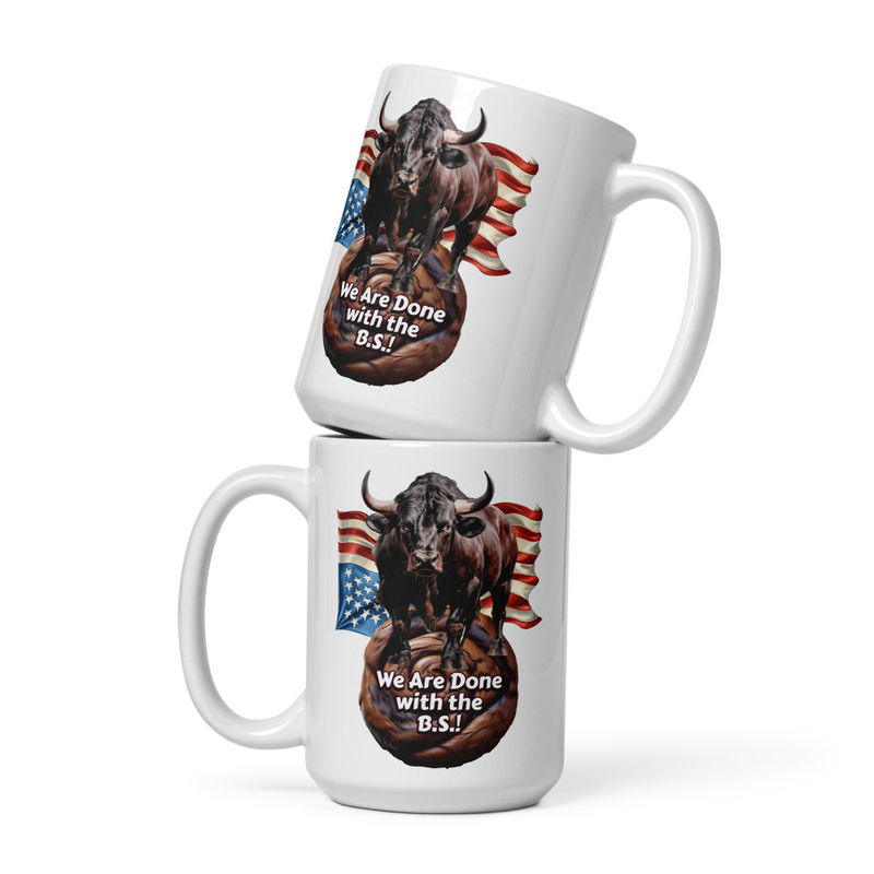 Done with BS USA glossy mug
