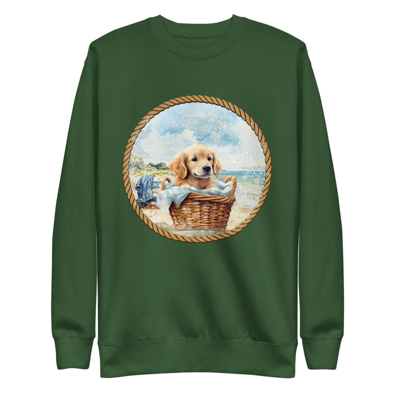 Golden Retriever puppy unisex sweatshirt