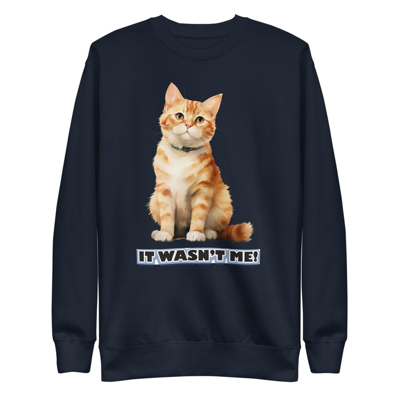 Cat It Wasn't Me unisex sweatshirt