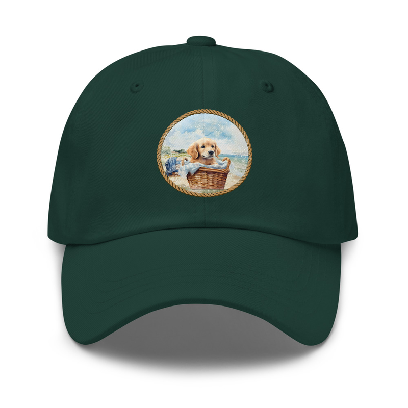 Golden Retriever puppy hat