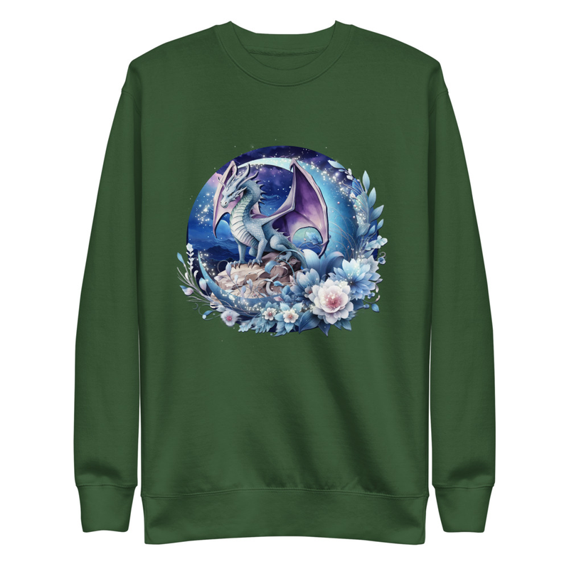 Dragon floral unisex sweatshirt
