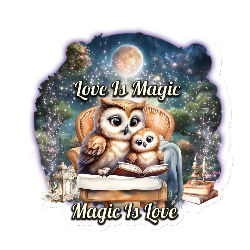 Owls Love Is Magic magnet