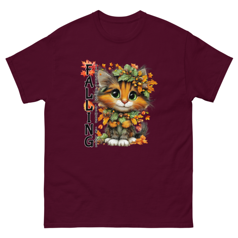 Falling cat unisex classic tee