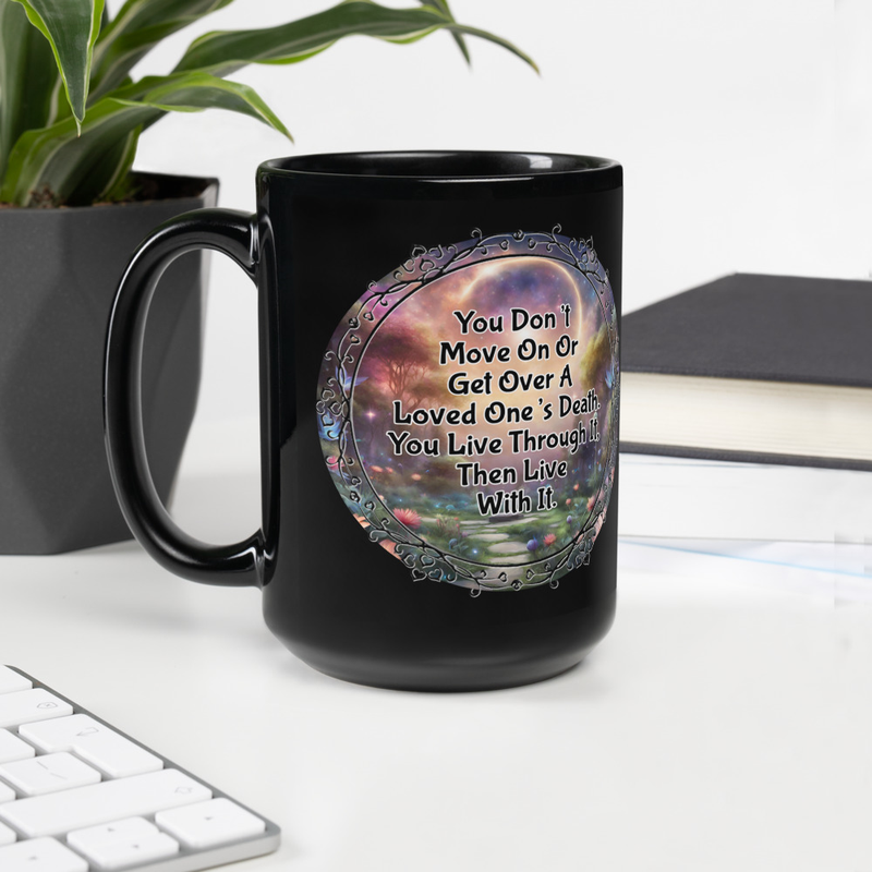 Living With Death black mug