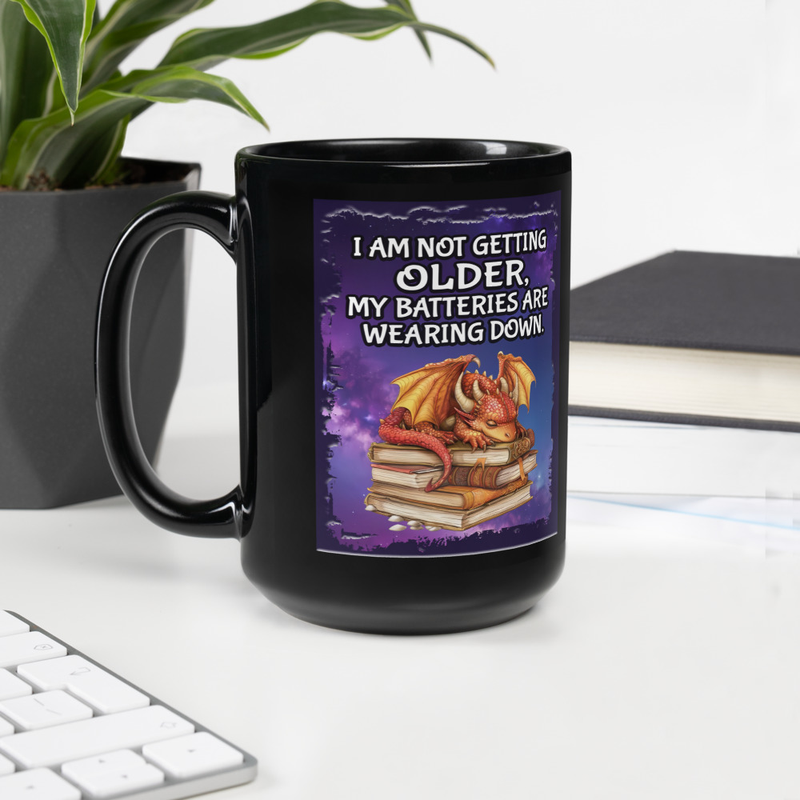 Dragon Batteries black mug