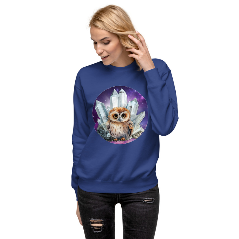 Owl Crystal unisex sweatshirt