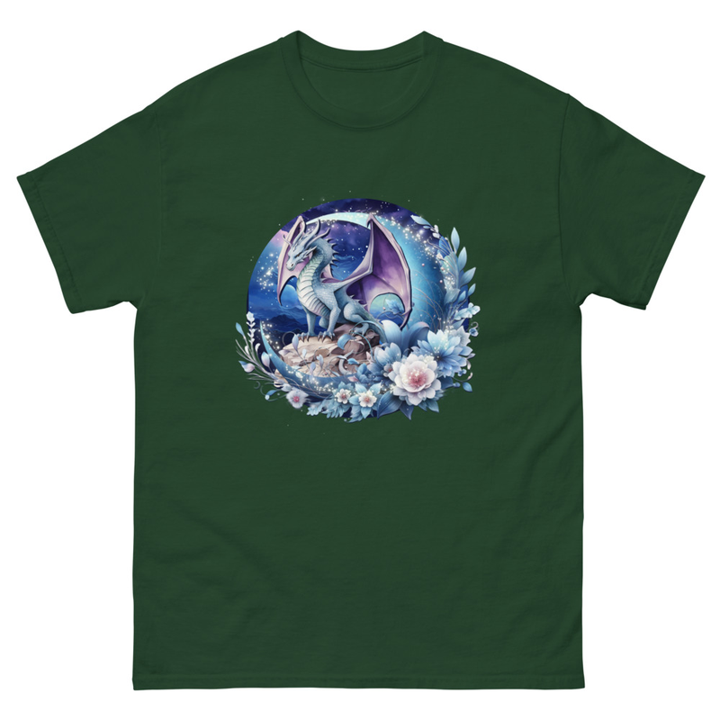 Dragon floral unisex tee