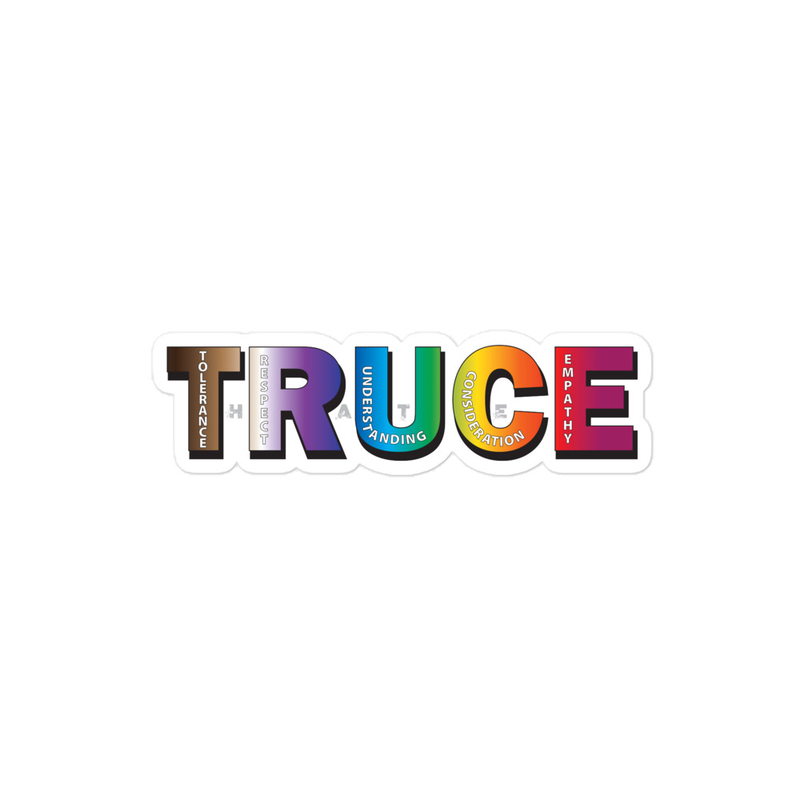 Truce against Hate Bubble-free stickers