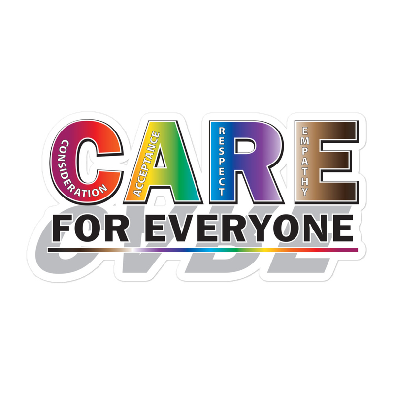 Care For Everyone Bubble-free stickers