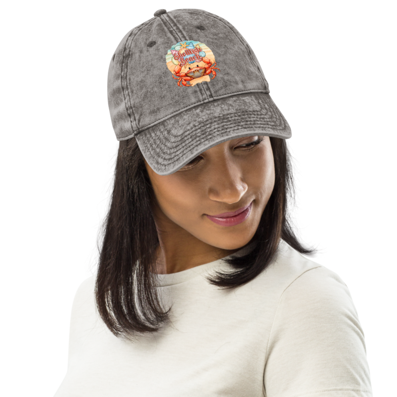 Shellfish Beach Vintage Cotton Twill Cap