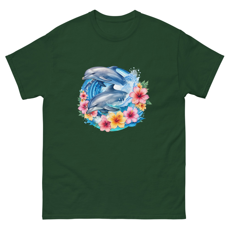Dolphins Floral unisex tee