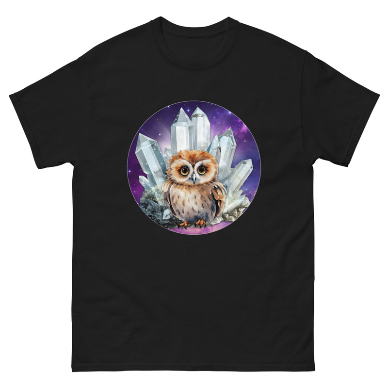 Owl Crystal unisex tee