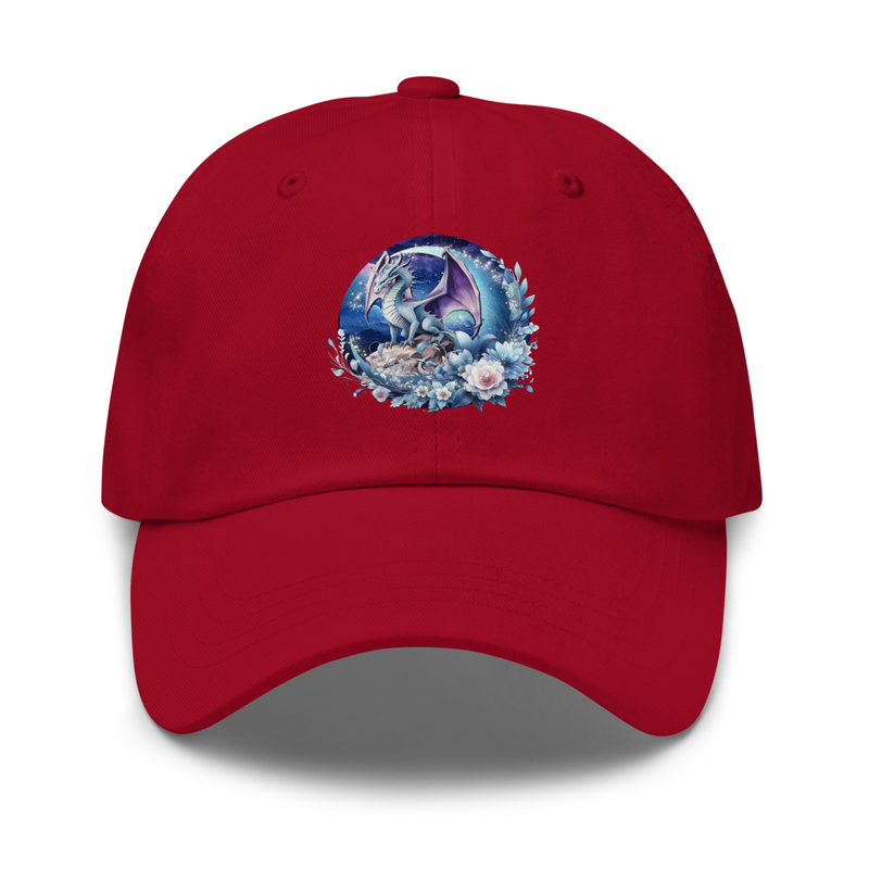 Floral dragon hat