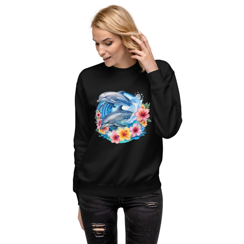 Dolphins Floral unisex sweatshirt