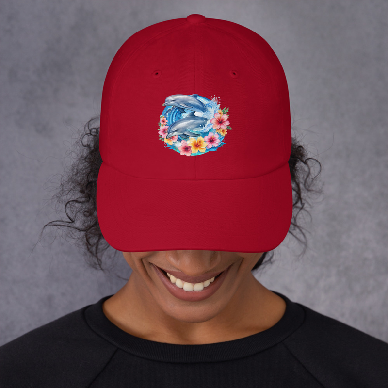 Dolphins floral hat