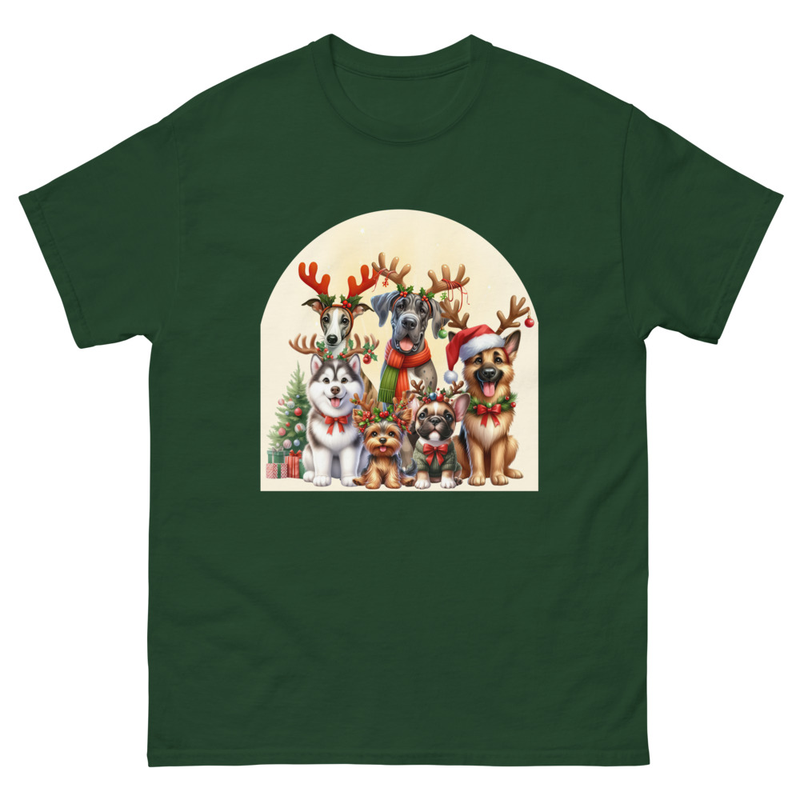 Dogs Christmas Love unisex tee